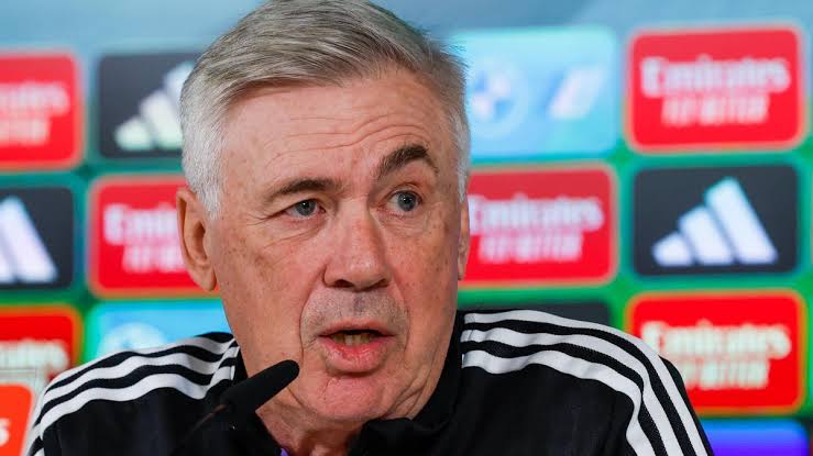 Real Madrid Coach, Carlo Ancelotti Confirms Vinicius, Carvajal Injuries