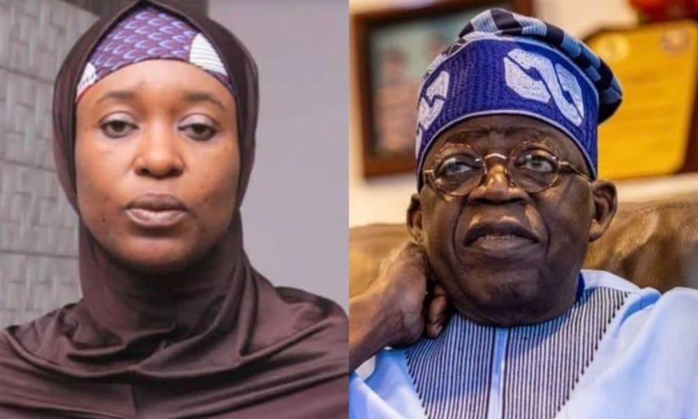 Aisha Yesufu and Tinubu