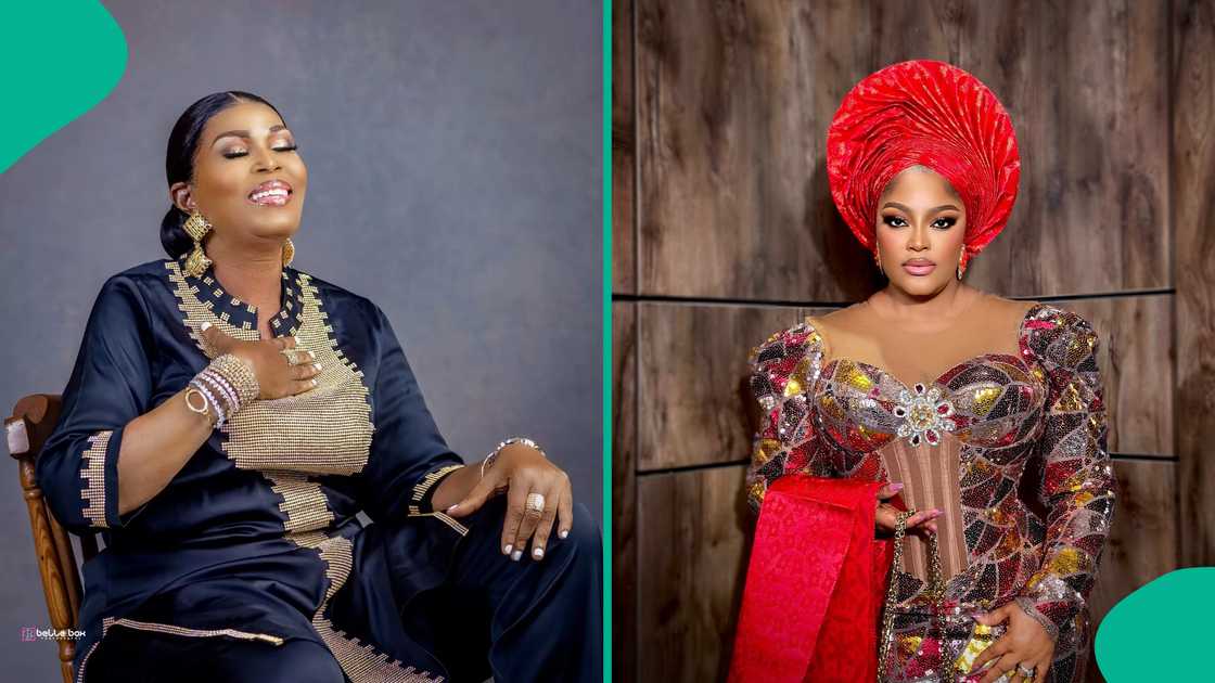 Veteran actress, Lola Idije reacts as Omoborty denies snatching husband from daughter