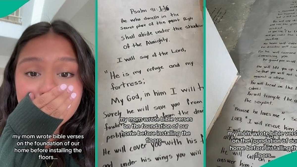 Video of House with Bible Verses Inscribed on Floor Goes Viral on TikTok, People React