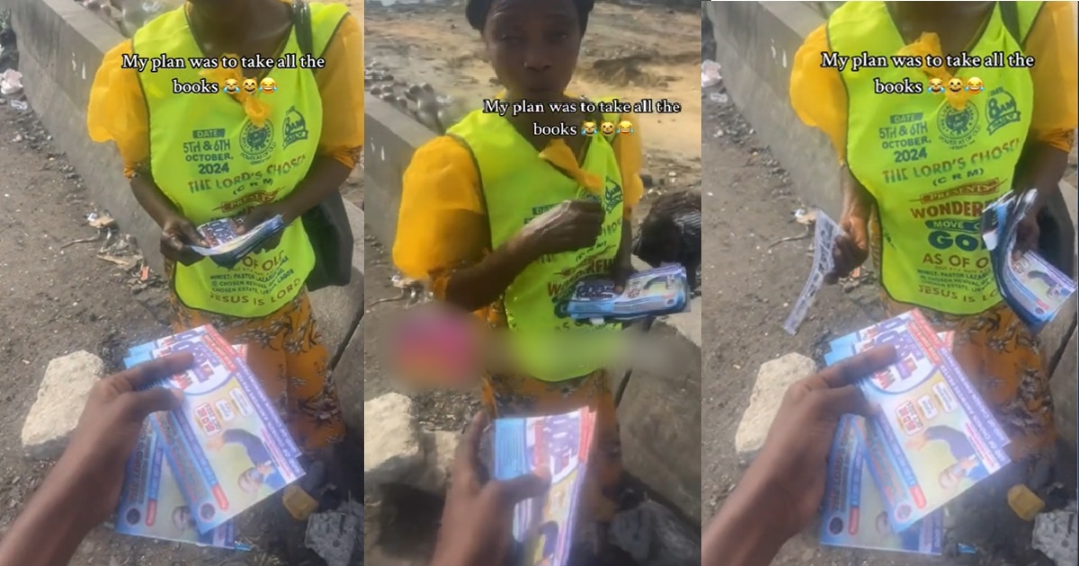 "You mean am?" – Preacher asks as man collects fliers for both his nuclear and extended family (WATCH)