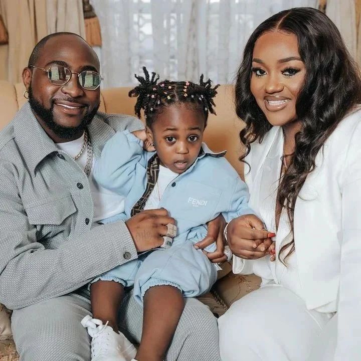 Davido, Chioma and Ifeanyi 