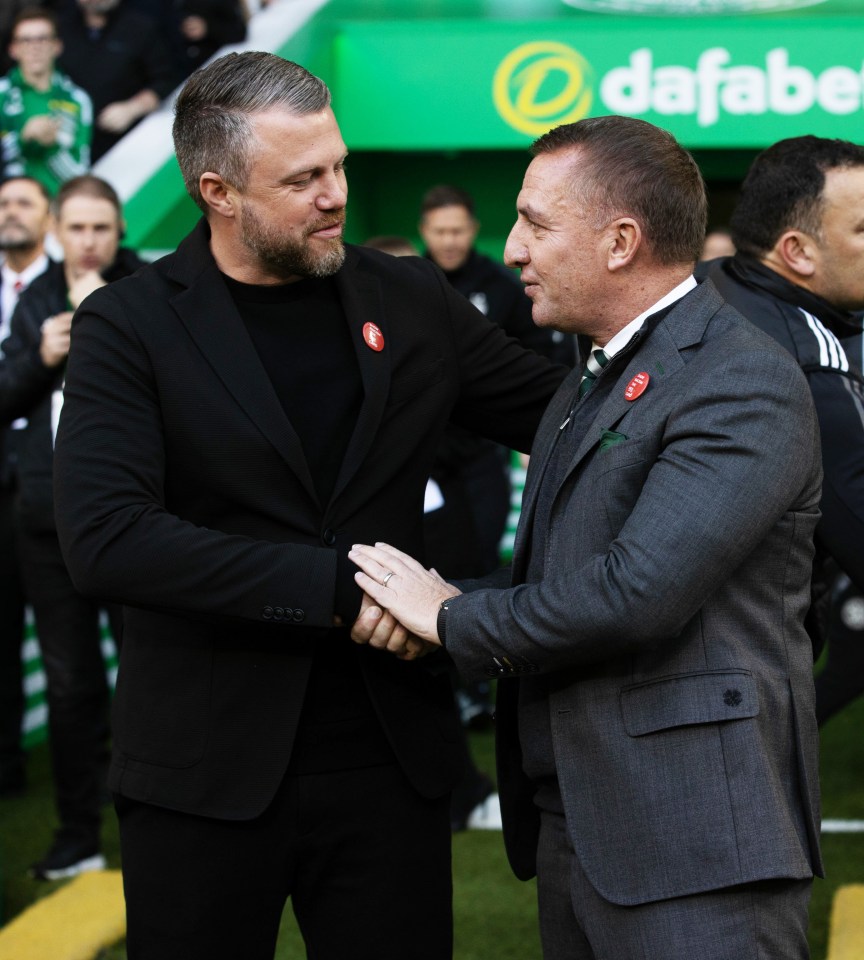 Jimmy Thelin and Brendan Rodgers are both unbeaten on domestic duty this season