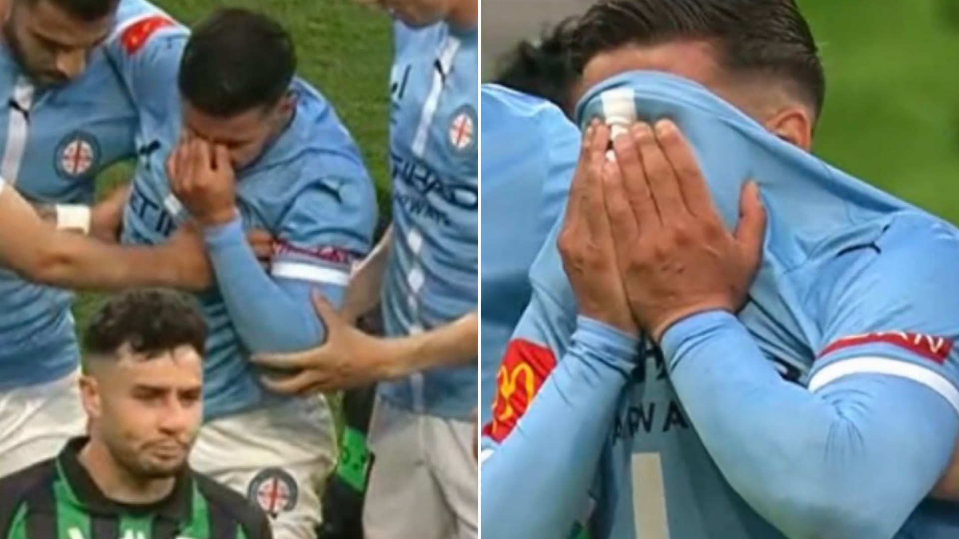 Emotional moment forgotten Celtic star leaves pitch in tears in heartbreaking scenes