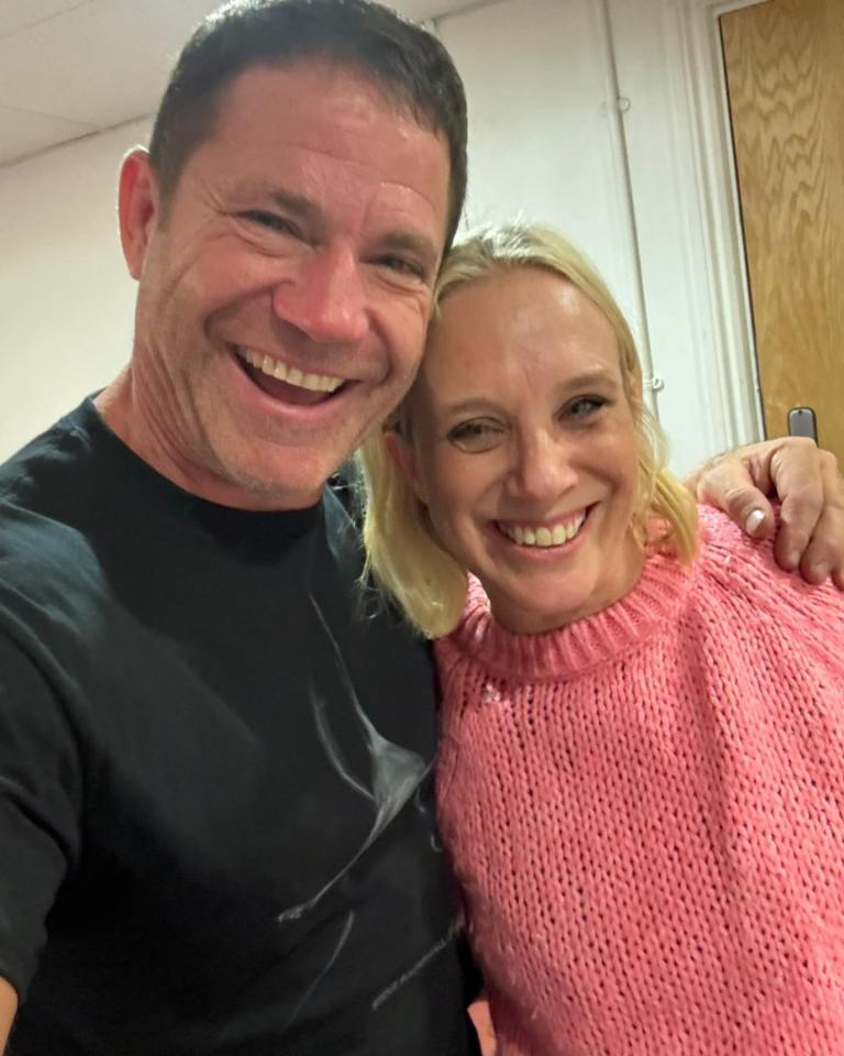 She reunited with her former co-star Steve Backshall