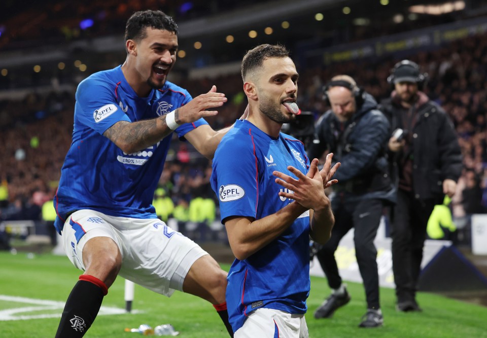 Nedim Bajrami celebrated the late winner against Motherwell