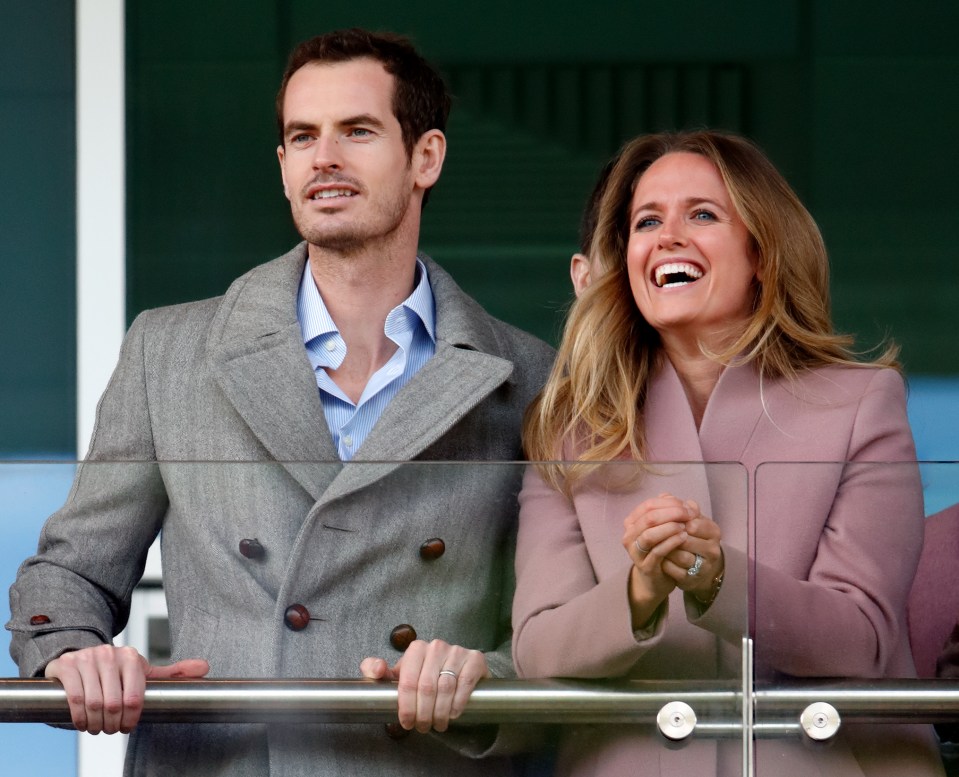 Andy Murray with wife Kim