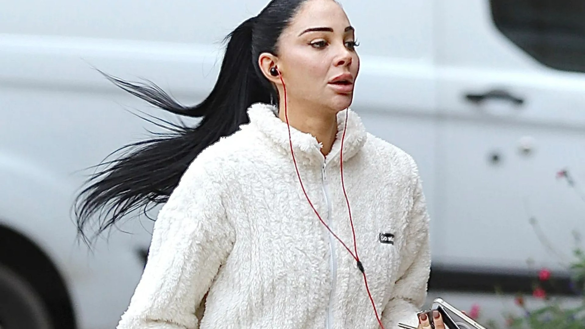 I’m A Celeb star Tulisa enjoys 2 hour pampering session at nail salon as she’s spotted out days before entering jungle