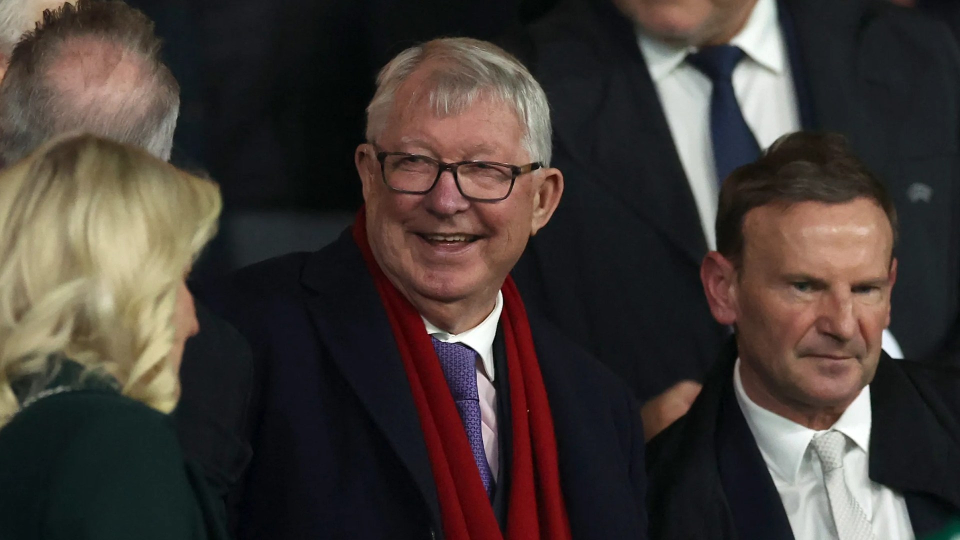 Sir Alex Ferguson turns up at Champions League clash despite supporting hosts' fierce rivals