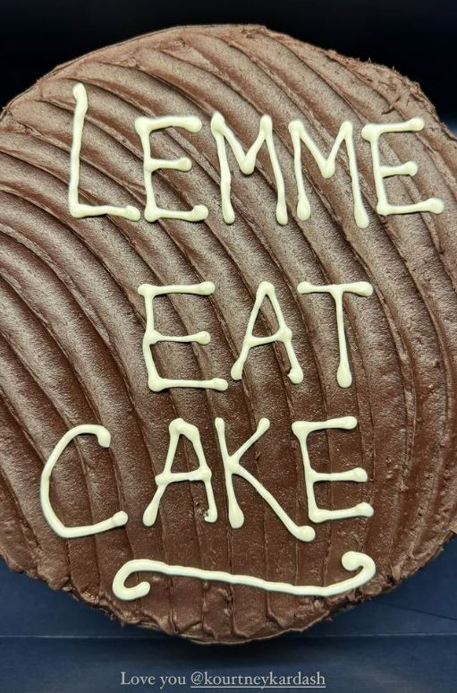 She came under fire for gifting Simon Huck a cake bearing the words, "Lemme Eat Cake"