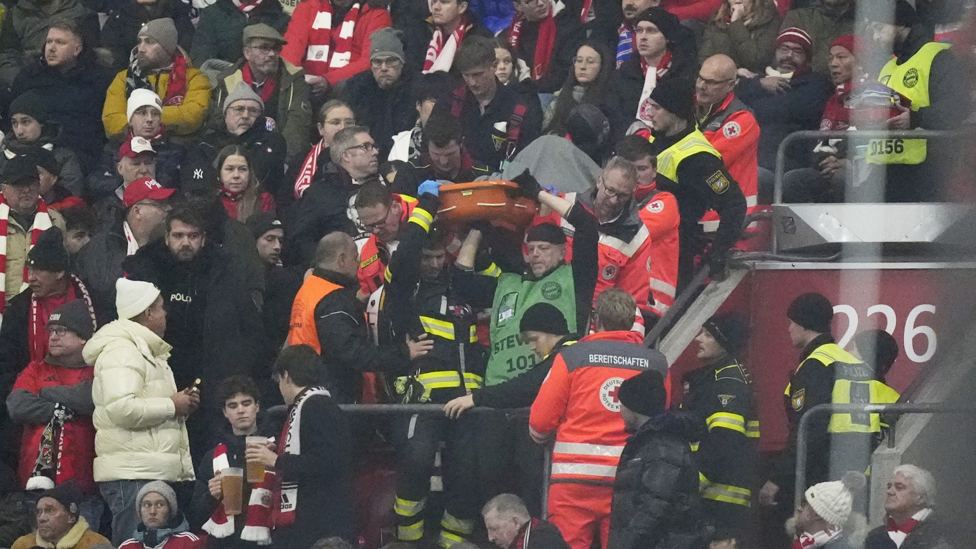 Bayern Munich fan dies after medical emergency in stands during Champions League win over Benfica