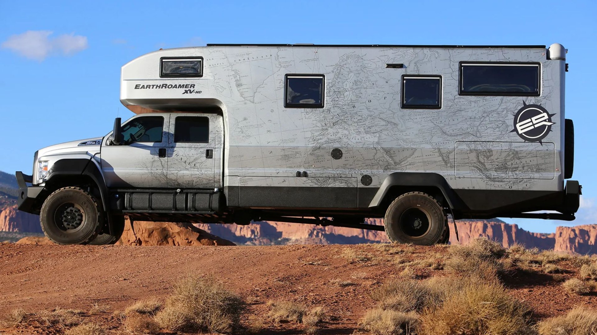 Military-grade £800k campervan with luxury bedroom, bathroom & built-in washing machine can survive most extreme terrain