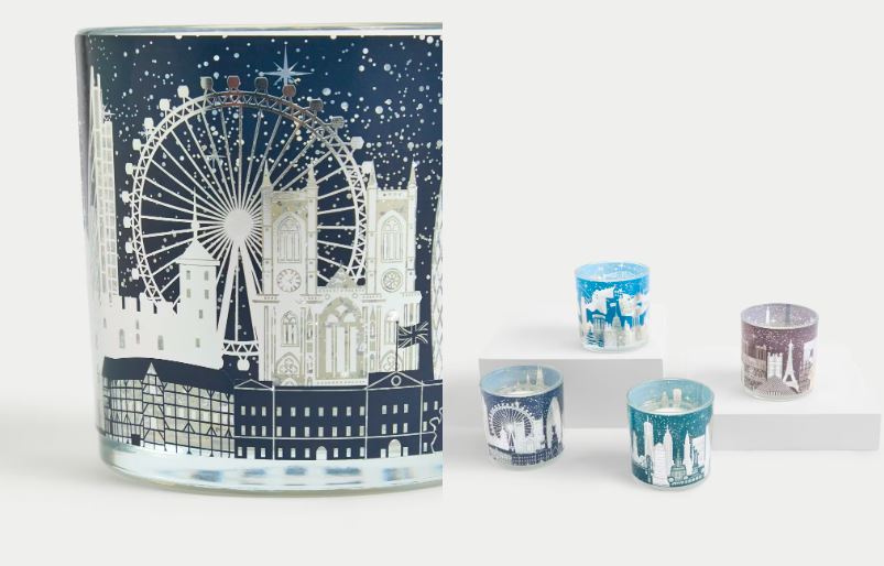 The M&S Marks & Sparkle London Light Up Scented Candle can be bought on Ocado for £7.50