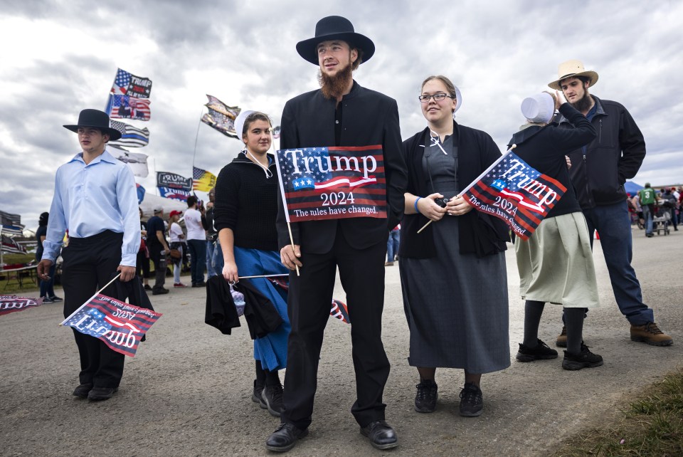 Some members of the previously apolitical Amish population showed up to vote for Donald Trump