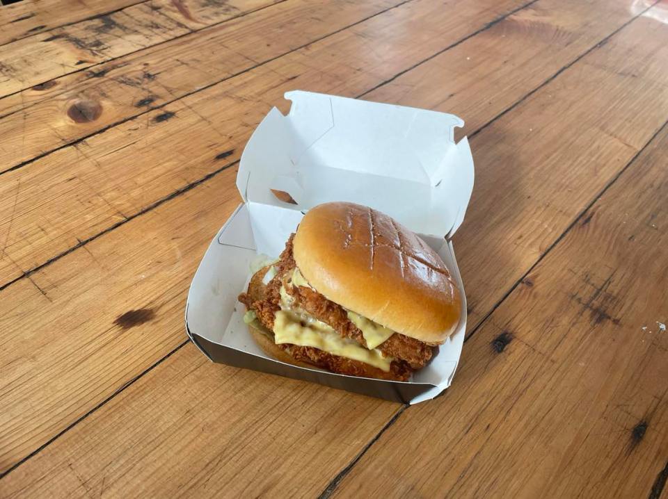 The Stuffing Stacker Burger comes in a smaller size with just one chicken fillet