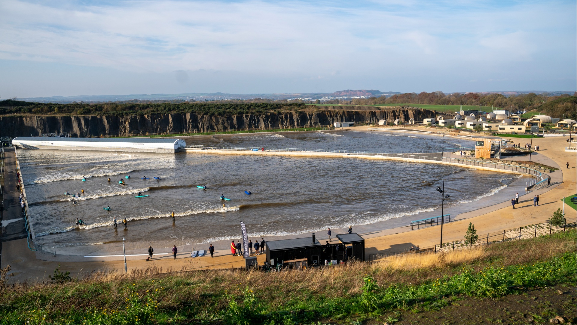 Scotland’s first ever inland surf resort with Europe’s largest wave pool officially open