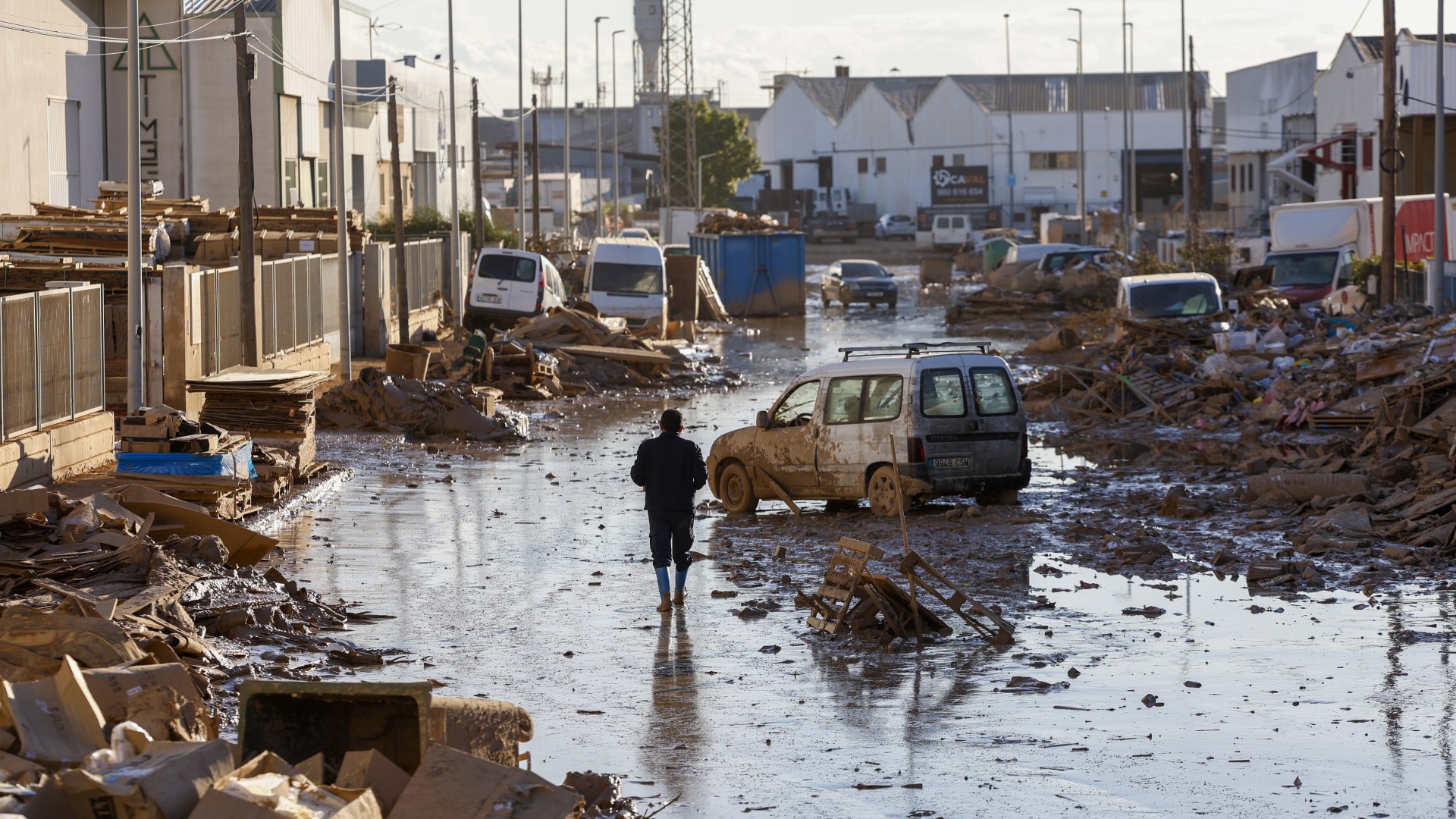 Watch as yet MORE horror floods smash Spain with torrents sweeping cars like litter just days after more than 200 killed