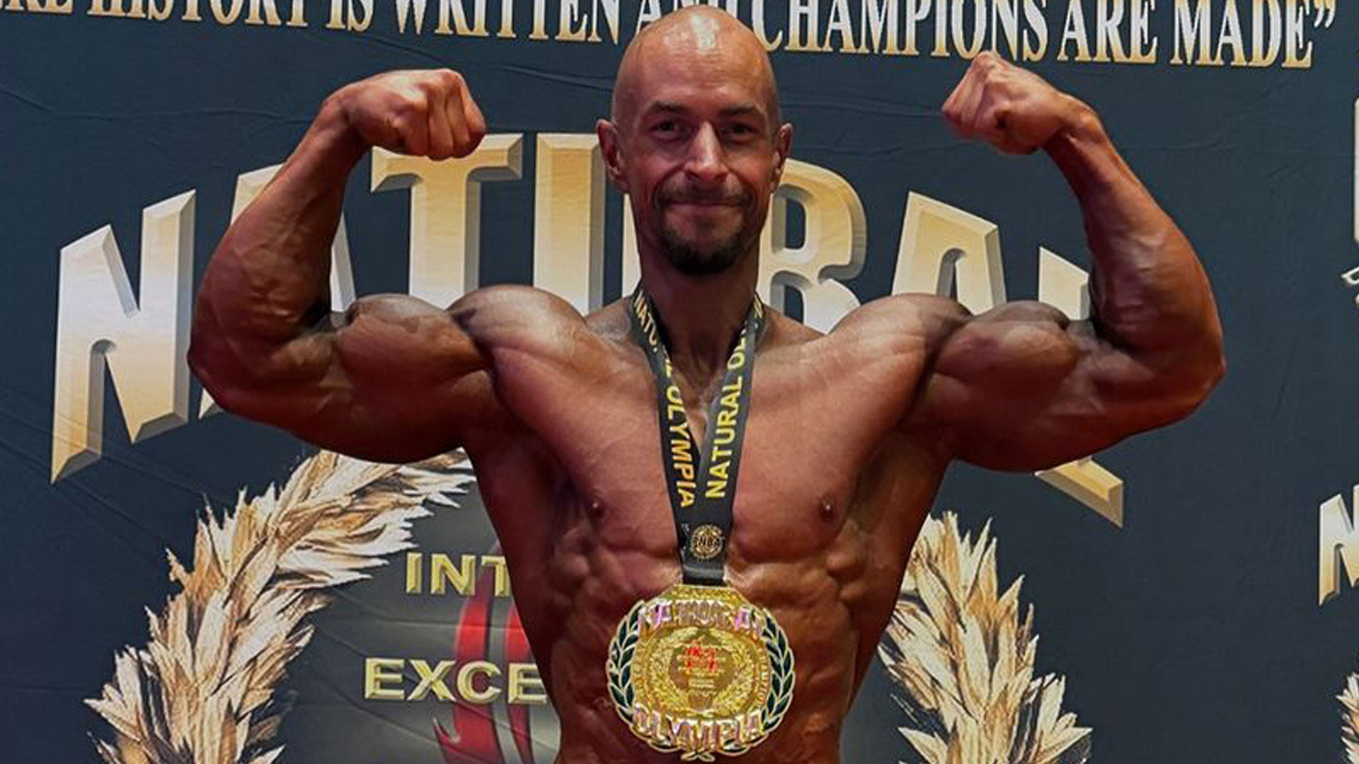 England cricket legend and commentator's son becomes first British winner of 'drug-free' bodybuilding event