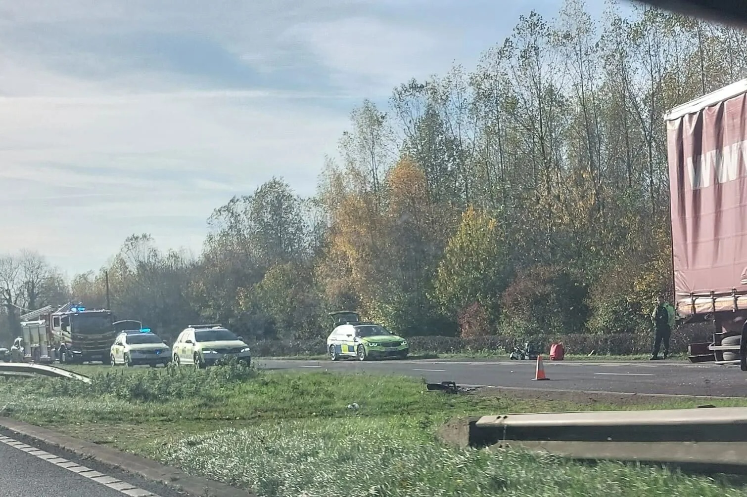 Horror as bus carrying schoolchildren ploughs into lorry leaving 16 injured and rushed to hospital