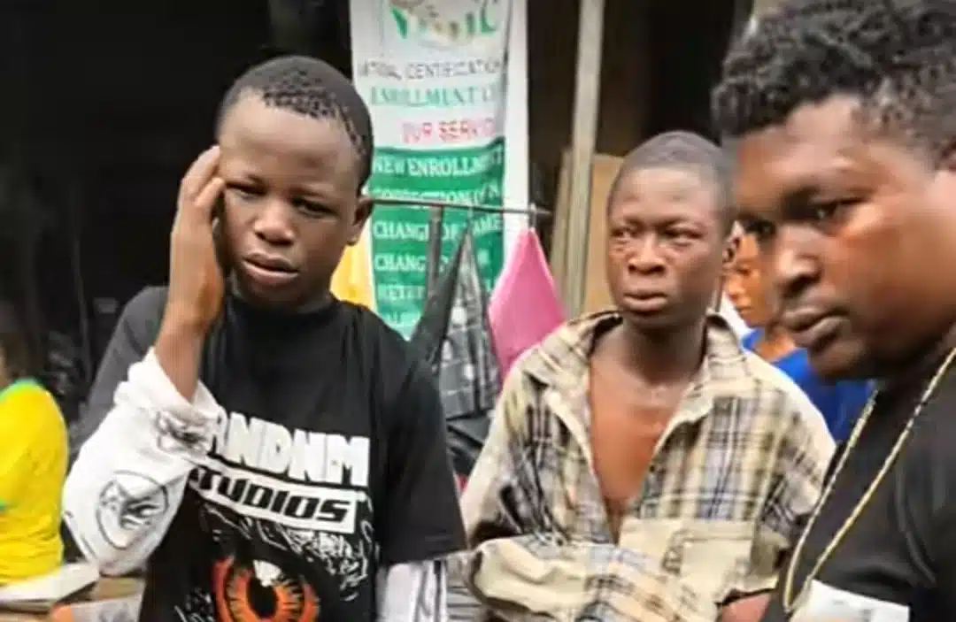 Boys publicly humiliated, forced to dance for stealing iPhone 14 Pro Max, selling it for ₦100k,