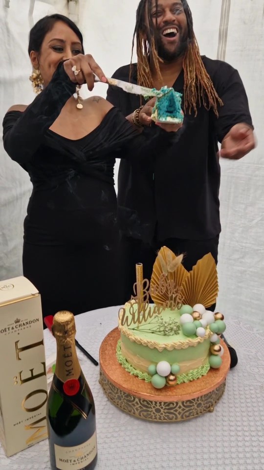 The pair previously revealed they were having a baby boy when they cut into a cake revealing blue sponge at their gender reveal