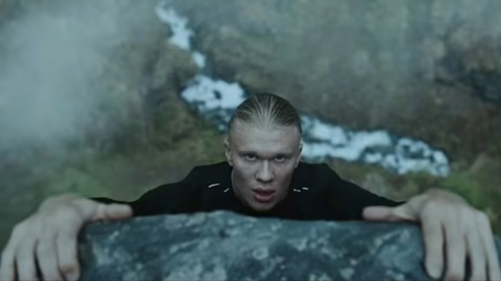 Erling Haaland does pull ups on cliff edge and runs with wolves as Man City ace stars in insane Beats by Dre advert