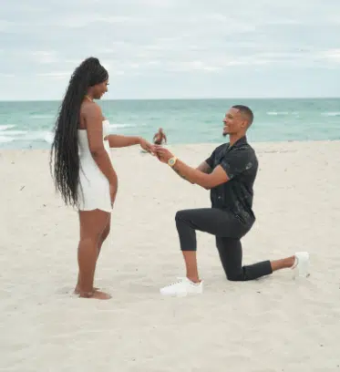 Lady overjoyed as 'little brother' proposes marriage