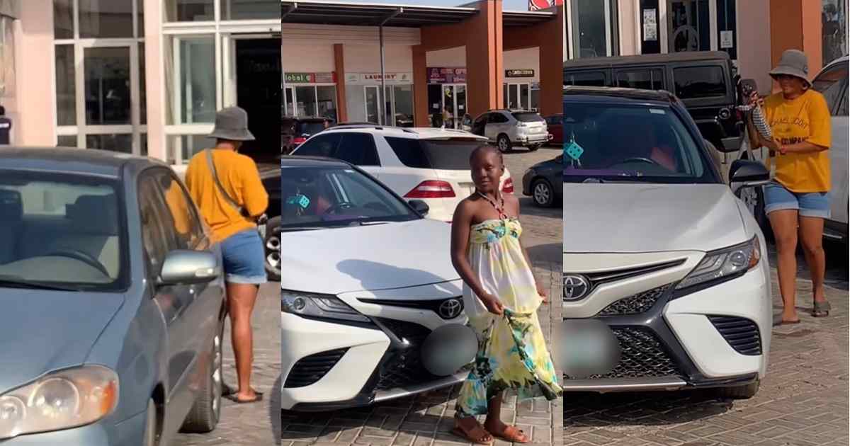 "she was once in their shoes" – Woman receives praise for patiently waiting for girls to finish photoshoot with her car (VIDEO)