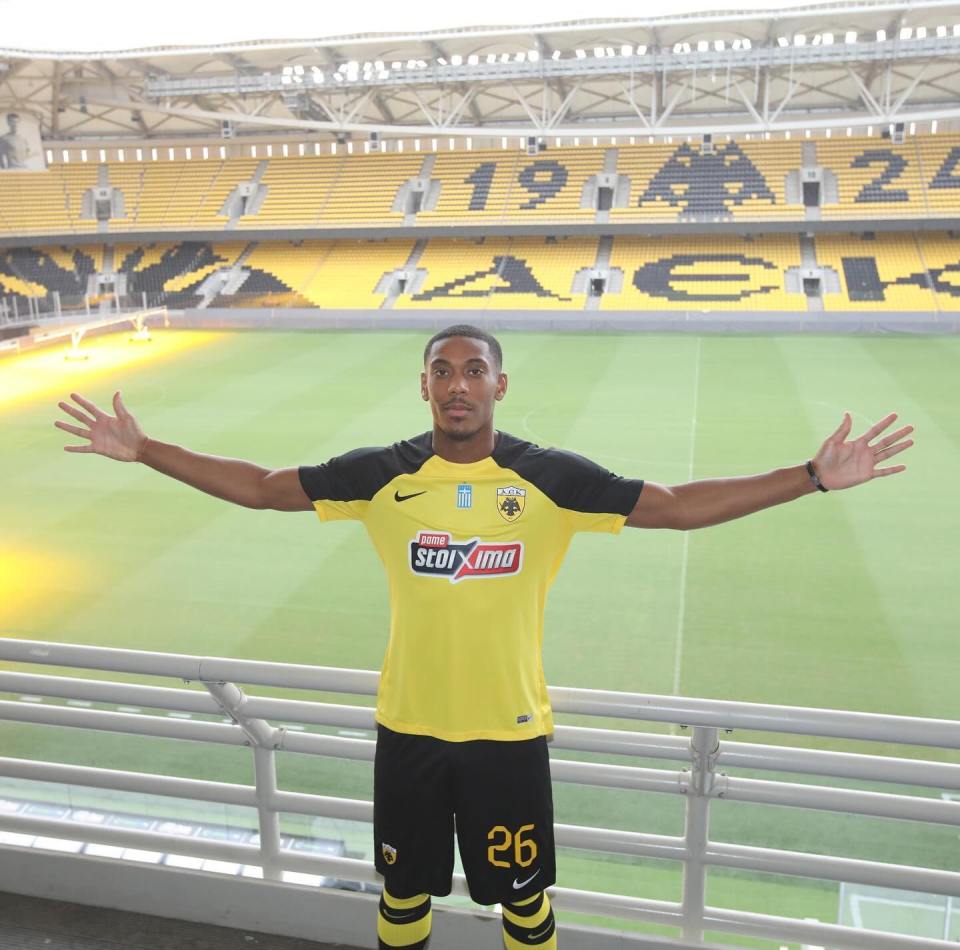 Martial joined AEK Athens in September after an erratic Man Utd stint