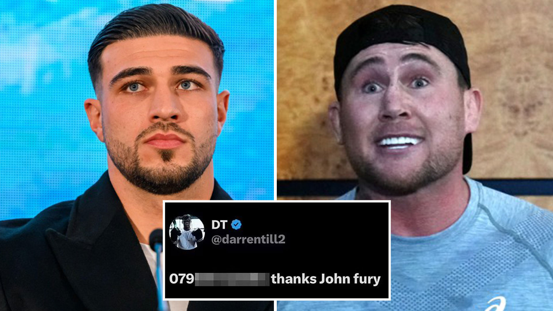 Tommy Fury opponent Darren Till 'leaks dad John Fury's phone number to thousands of followers' in now-deleted post