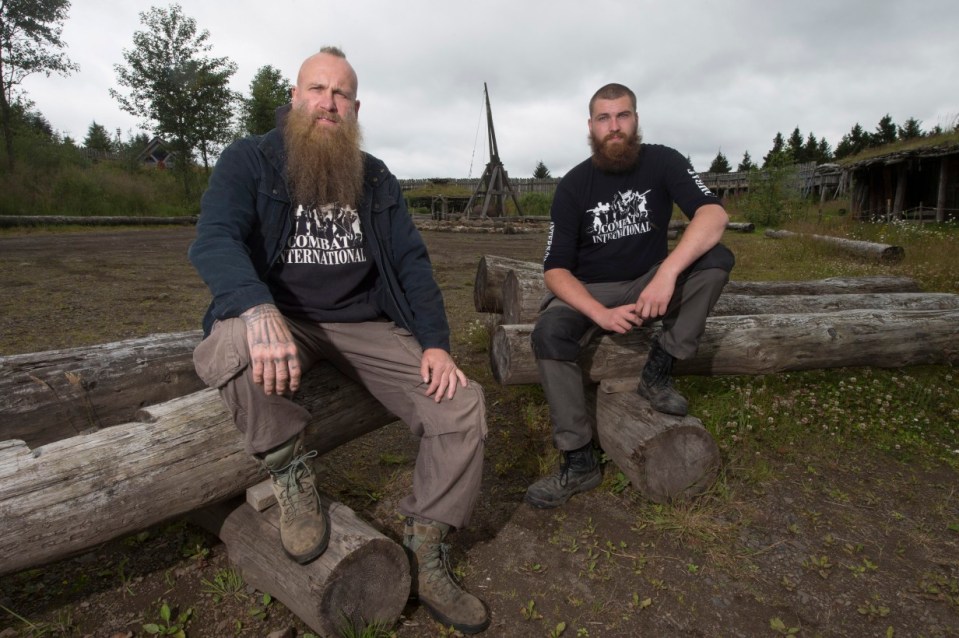 Charlie, pictured with son Finn, founded charity The Clanranald Trust for Scotland which promotes our culture through historical reenactments