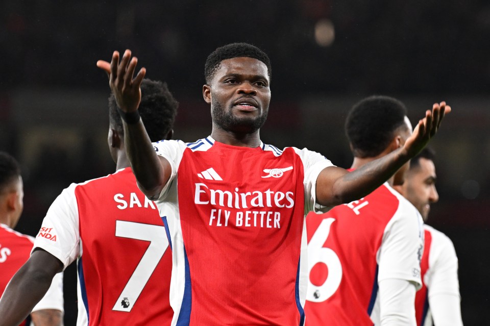 Thomas Partey netted a rocket in the rout