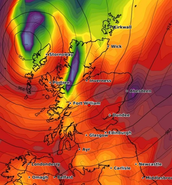 The Met Office has urged Scots to stay safe in the stormy weather