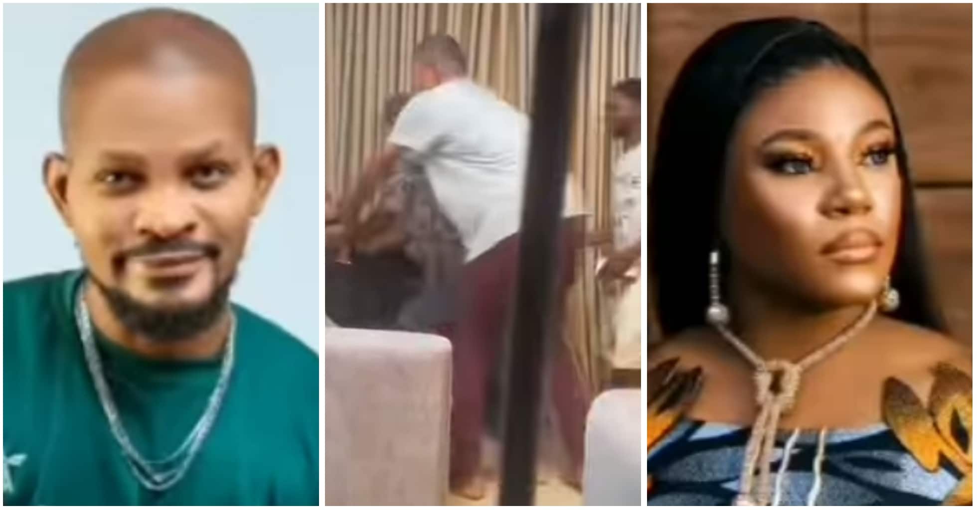 Video shows moment Chioma Ukeaja engages in physical altercation with Uche Maduagwu