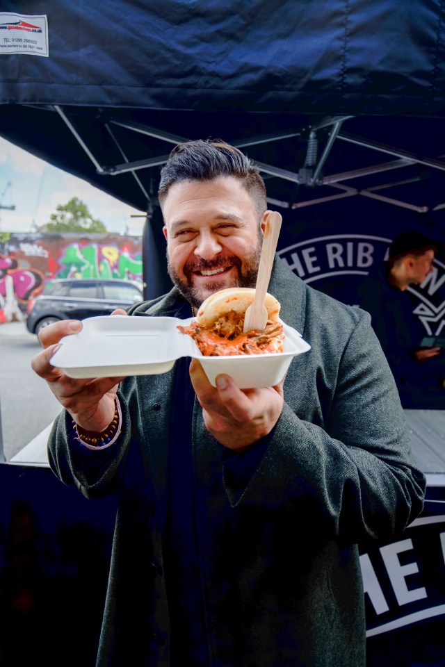 Adam Richman and his crew had their van cleaned out by a robber while at a service station on the M1