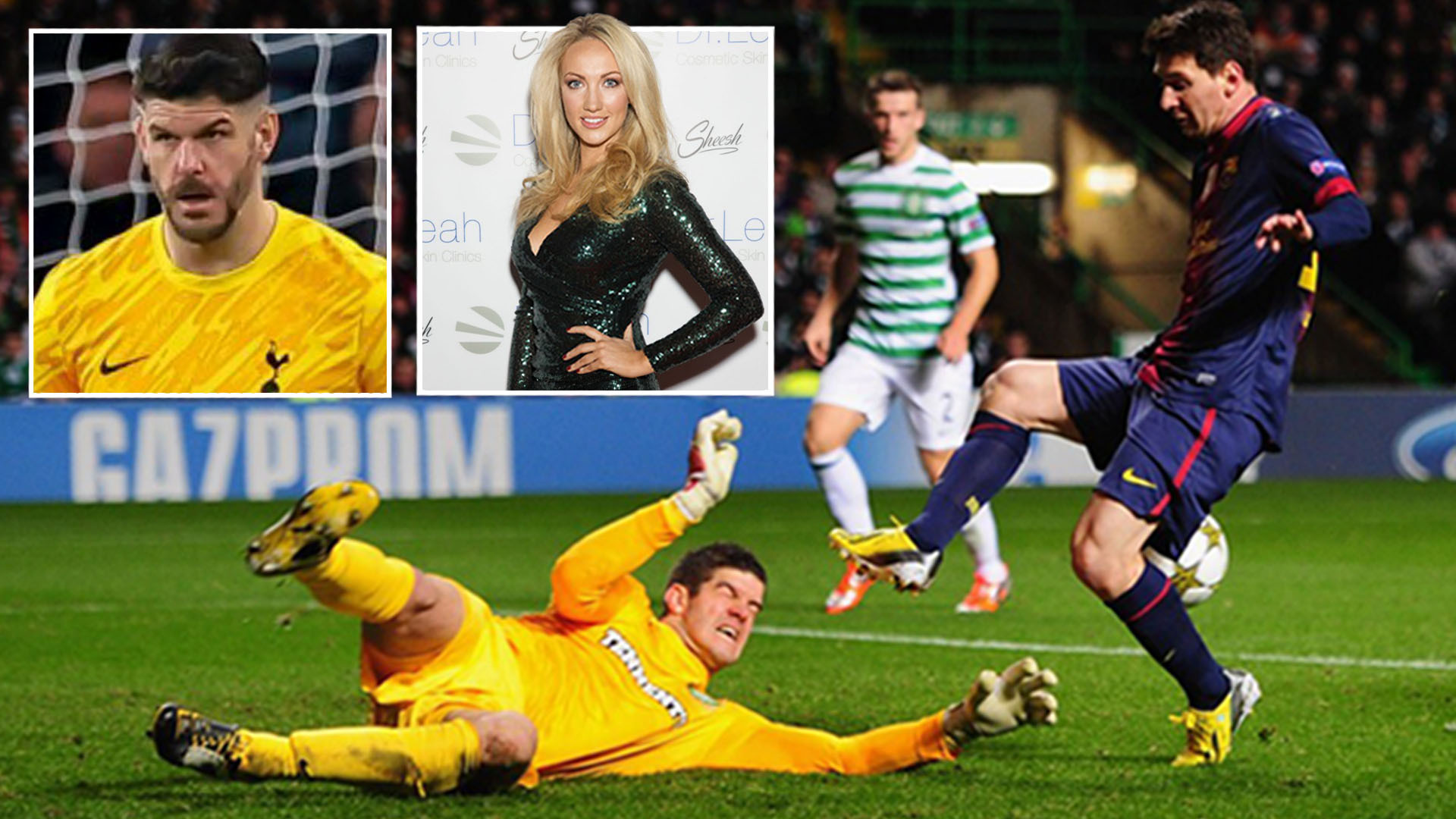 Tottenham keeper Fraser Forster was hailed by Lionel Messi and his exes include Apprentice star and Neighbours actress