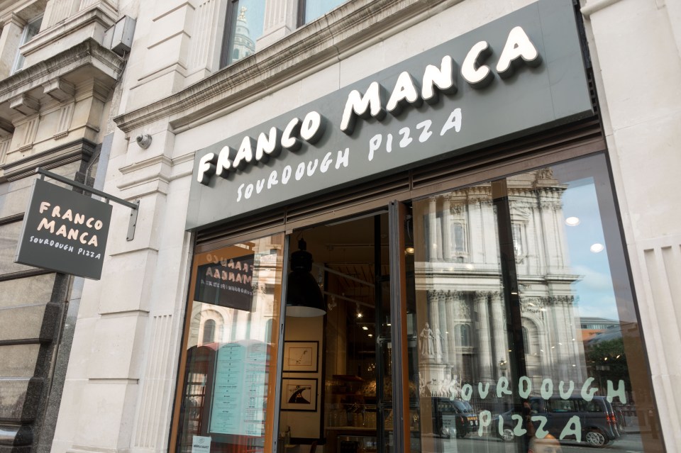 Franco Manca was ranked last