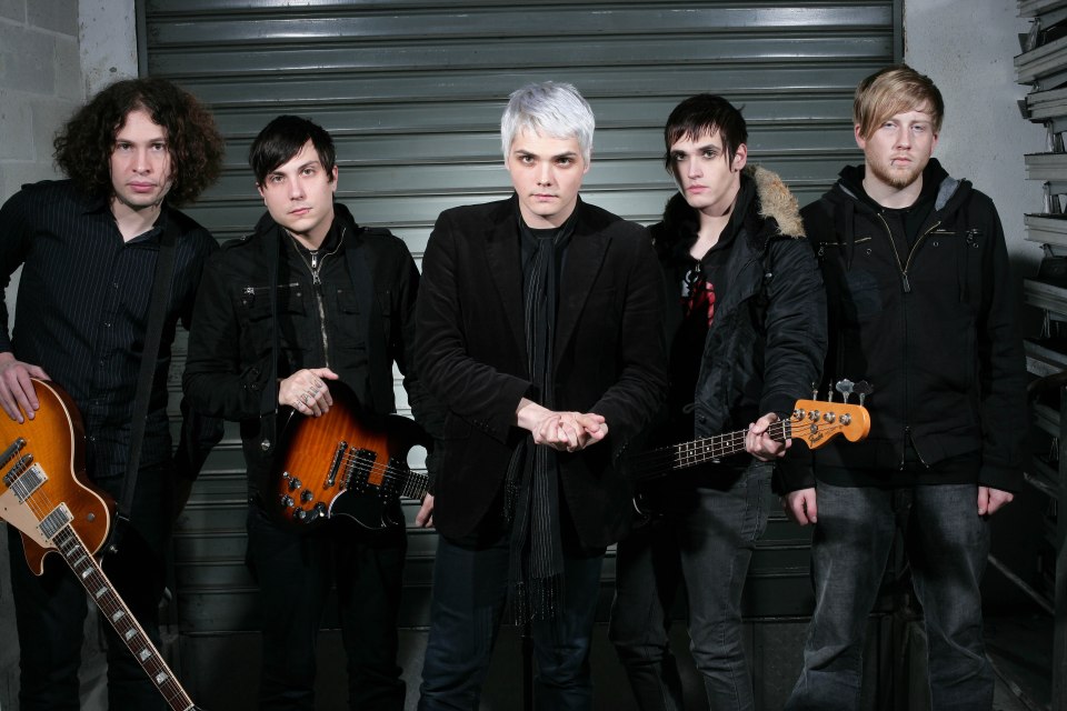 Bryar, far right, was apart of the popular rock band My Chemical Romance