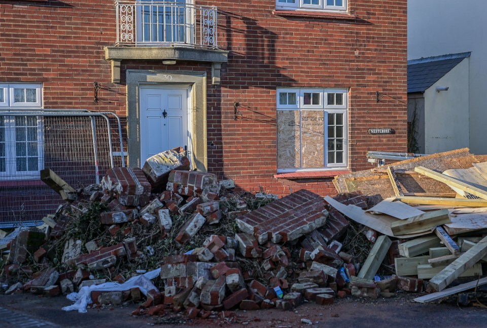 Abandoned care home that has been vandalised by yobs