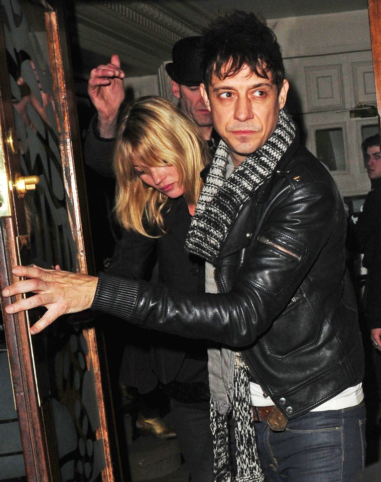 Kate Moss and her husband Jamie Hince left the club after Jamie's band ‘The Kills’ had performed in 2008