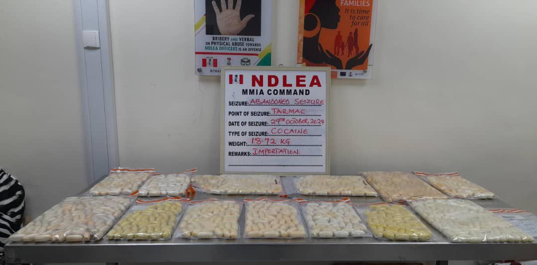 30 Suspects Quizzed As NDLEA Seizes N4.4bn Cocaine At Lagos Airport