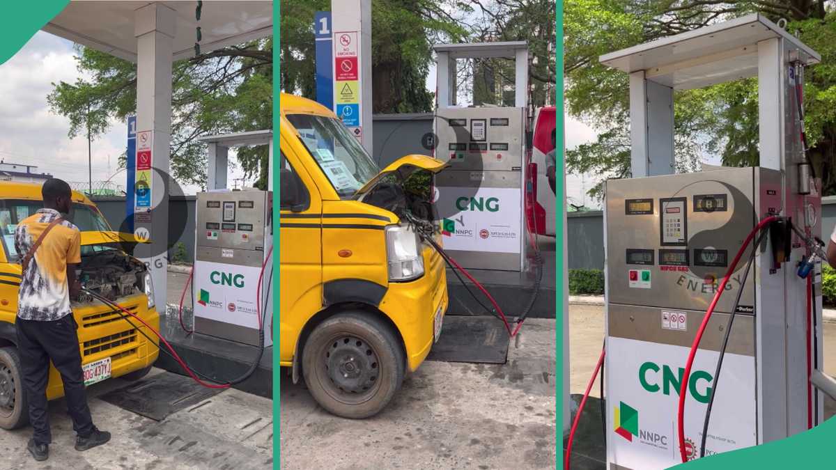 CNG: Driver Pays Only N3000 to Fill Tank of Bus With Cheap Fuel At NNPC Filling Station