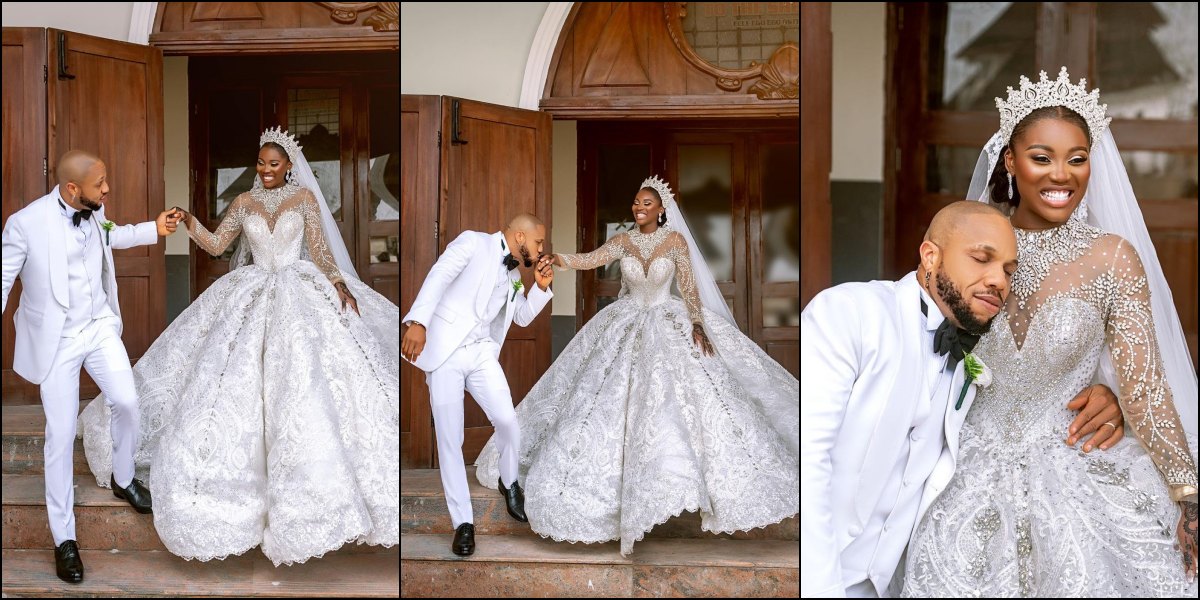 Charles Okocha pledges undying love to wife as he shares wedding photos