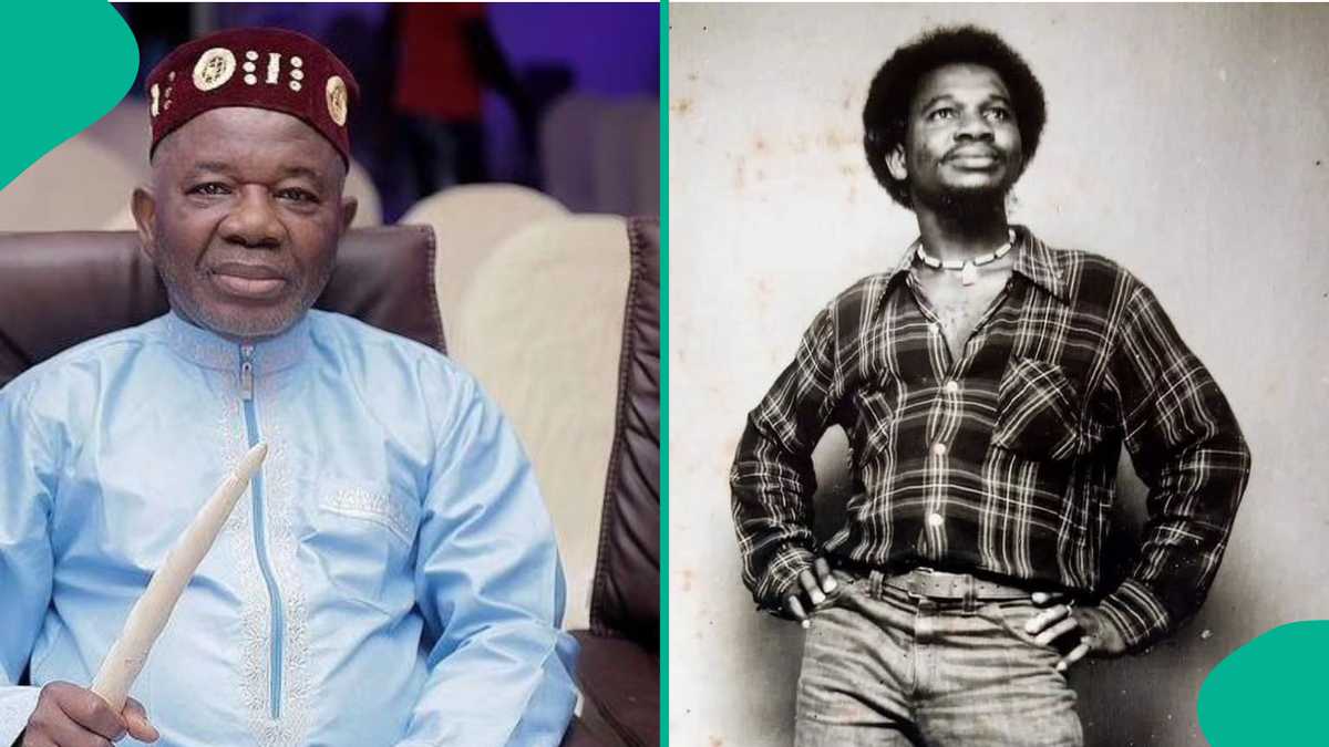 Chiwetalu Agu Shares Throwback Photo of His Youth, Hails Himself: "The Most Handsome Man in Africa"