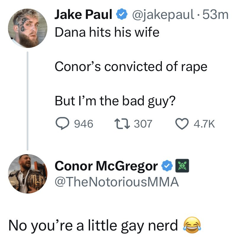 The Irishman took aim at Jake Paul hours after the verdict following the YouTuber's mocking of him on X