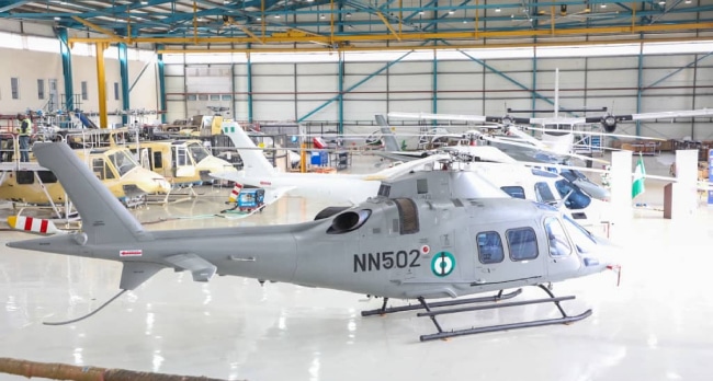 Photos: Defence Ministry Hands Over Three New Helicopters to Nigerian Navy