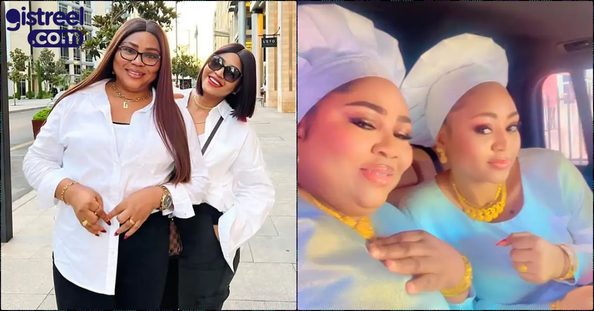 Fans react as Regina Daniels, her mother Rita attend white garment church