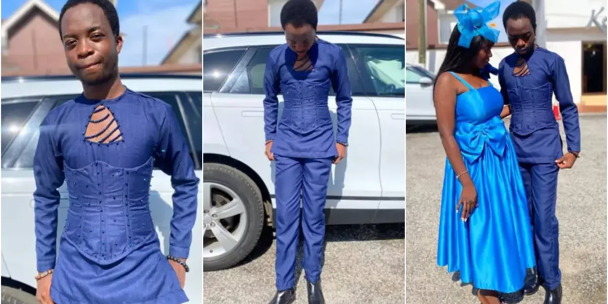 Ghanaian stylist goes viral for wearing corset to wedding party