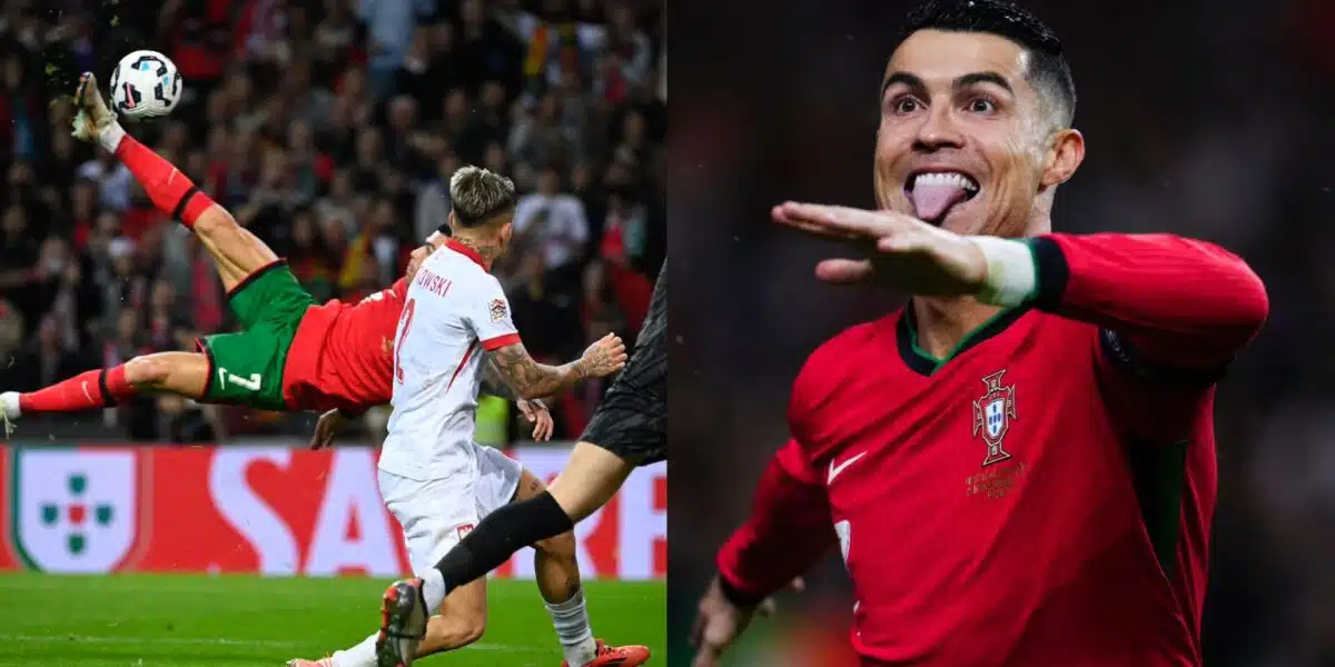 "Greatest there is" - Fans hail Ronaldo after overhead goal for Portugal in Poland thrashing