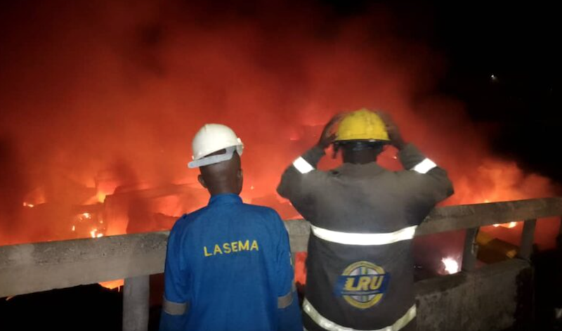 How fire destroyed goods worth millions in Lagos market